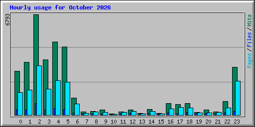 Hourly usage for October 2026